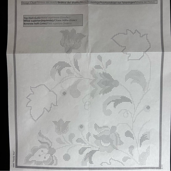 Bucilla Cross Stitch Stamped Quilted Bib and family tree quilt PATTERN only - Picture 7 of 7